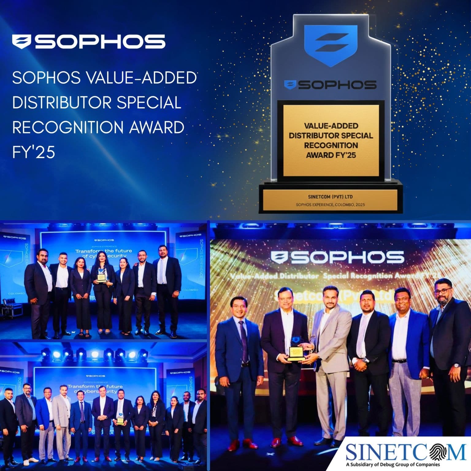 Strategic Growth: Sinetcom Recognized as Sophos Value-Added Distributor of the Year (FY2025)